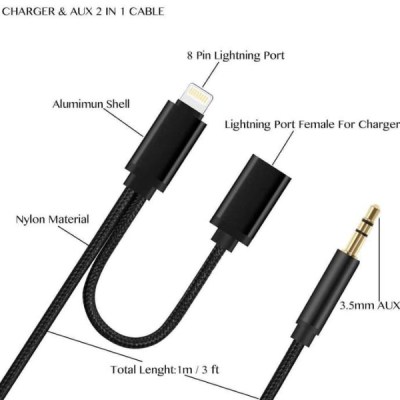 iOS&ANDROID 2 IN 1 AUX AUDIO CABLE JBC030-B -2